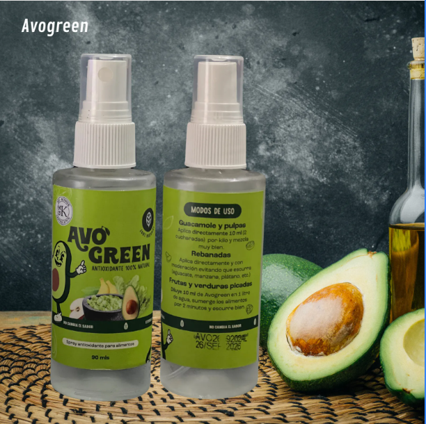 Kit Avogreen Antioxidante para frutas y guacamole 90ML